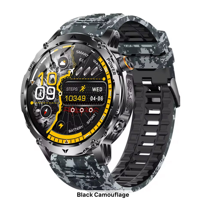 VECTIX Sentinel — Rugged Smartwatch — Black Camouflage