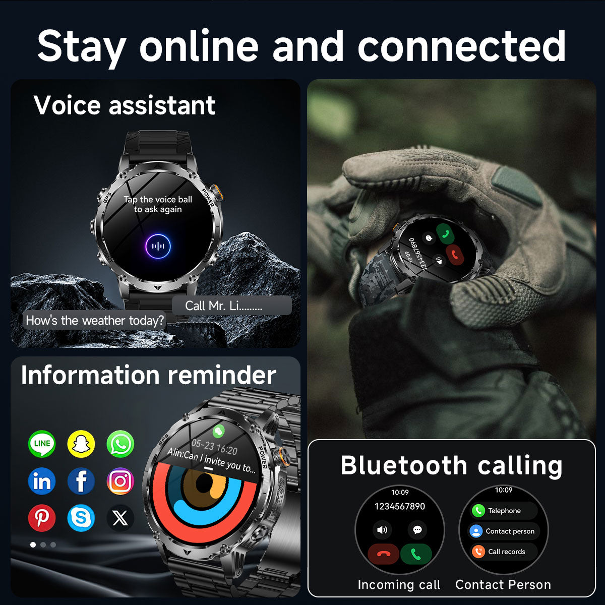 VECTIX Sentinel — Rugged Smartwatch