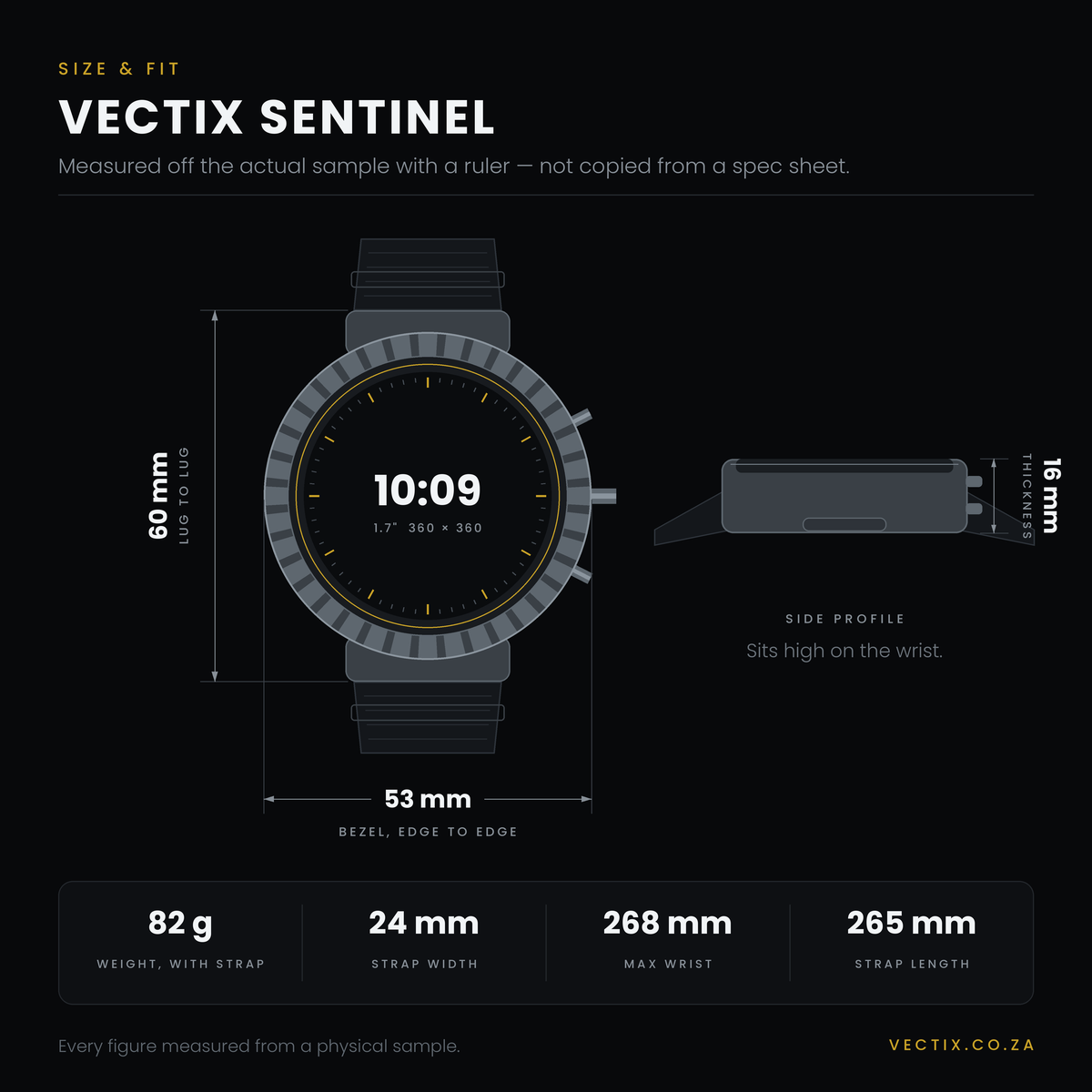 VECTIX Sentinel — Rugged Smartwatch